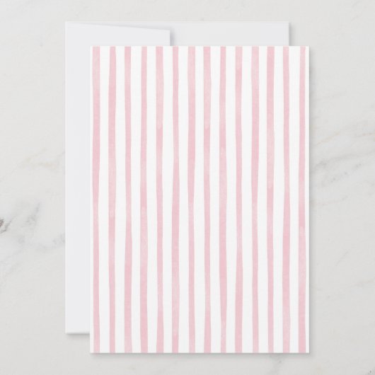 ピンクフランスのプー来ルシ遊ト誕生日 招待状 (裏面)