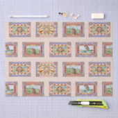 ピンクフランスの予測できなアニマルプリントïPolarod |赤面 薄葉紙 (クラフト)