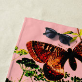 ピンクフランスの蝶 ビーチタオル (インサイチュ)