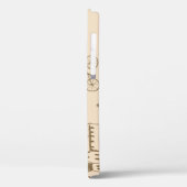 ピンクフランスの：シックなパターンデザイン。 Case-Mate iPhoneケース (裏面 / 左)