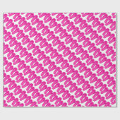 ピンクフリップフロップビーチをテーマにした包装紙 ラッピングペーパー (フラット)