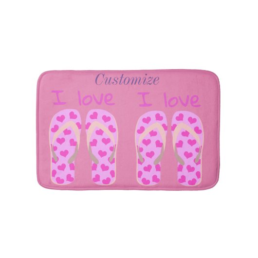 ピンクフリップ-フロップスサンダー_コーブ バスマット (正面)