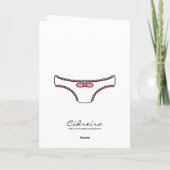 ピンクフリリパンティ カード (裏面)