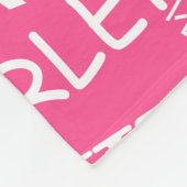 ピンクフリースブランケットラブ文字多言語デザイン フリースブランケット (角)