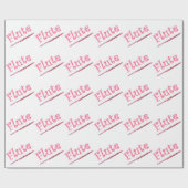 ピンクフルートラッピング紙 ラッピングペーパー (フラット)