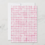 ピンクフレッシュオフザマーケットアーチブライダルシャワー 招待状 (裏面)