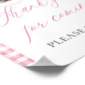 ピンクフレッシュオフ市場に感謝す来る ポスター (角)