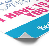 ピンクフレンズ最高のベスティー引用文 ポスター (角)