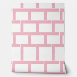 ピンクフレームギャラリージオメトリ水平パターン 壁紙