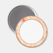 ピンクフレームヴィンテージスタイルカスタマイズ可能ギフトマグネット マグネット (正面/裏面)