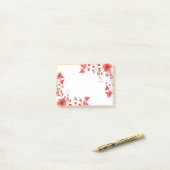 ピンクフレーム事後対応メモ帳 ポストイット (デスク上)