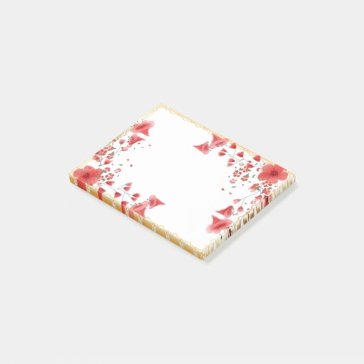 ピンクフレーム事後対応メモ帳 ポストイット (アングル)