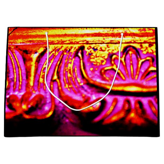 ピンクフレーム ラージペーパーバッグ (正面)