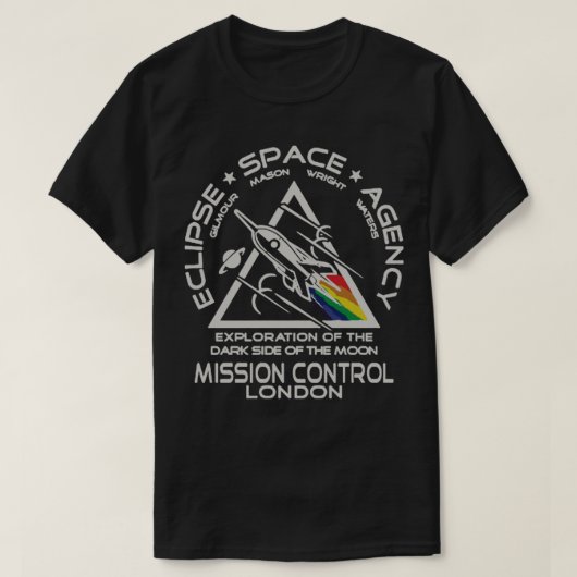ピンクフロイドeclipse宇宙Tシャツ Tシャツ (デザイン正面)