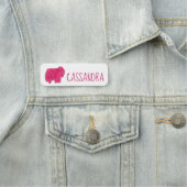 ピンクフロステッドのサーカス動物のクラッカーCookie 名札 (インサイチュ)