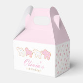 ピンクフロステッドまきアニマルクッキー誕生日ゲスト フェイバーボックス (裏面サイド)