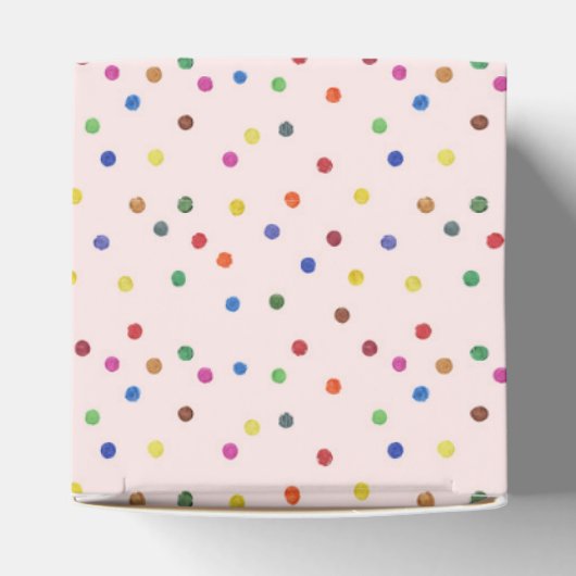 ピンクフロステッド動物のクッキー誕生日パーティー フェイバーボックス (上部)