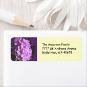 ピンクフロックス差出人住所ラベル ラベル (インサイチュ)