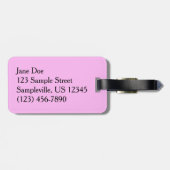 ピンクフロックス&グラスサマーフローラ ラゲッジタグ (裏面横)