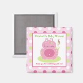 ピンクフロッグのスクエアフライスマグネットのフィオナ マグネット (正面/裏面)