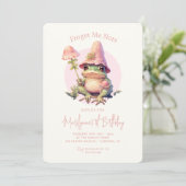 ピンクフロッグコテージコア1st誕生日 招待状 (スタンド正面)