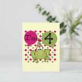 ピンクフロッグ4th誕生日Tシャツとギフト ポストカード (スタンド正面)