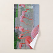 ピンクフロリダフラミンゴ ハンドタオル (ハンドタオル)
