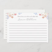 ピンクフロワーズ美しいフローラアドバイスカード アドバイスカード (正面/裏面)