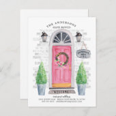 ピンクフロントドアの移動案内 案内ポストカード (正面/裏面)