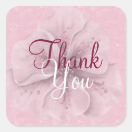 ピンクフローラありがとう スクエアシール
