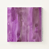 ピンクフローラいかり |トレンディーブルーストライプ ノートブック (裏面)