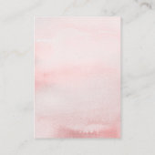 ピンクフローラおむつラッフルチケットエンクロージャカード エンクロージャーカード (裏面)