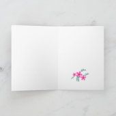 ピンクフローラかわいいママ、おばあちゃんの母の日 カード (内部)