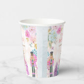 ピンクフローラくるみ割りランド・オブ・スイーツ誕生日 紙コップ (右)