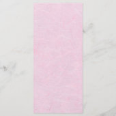 ピンクフローラさくらんぼ結婚ブロッサムのメニューカード メニュー (裏面)