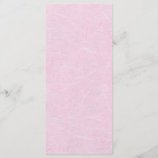 ピンクフローラさくらんぼ結婚ブロッサムのメニューカード メニュー (裏面)