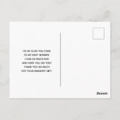 ピンクフローラとダイヤモンドティアラプリンセスありがとう ポストカード (裏面)