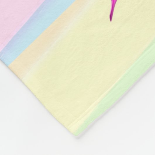 ピンクフローラのスピリットの毛布カスタムの果実 フリースブランケット (角)