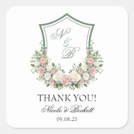 ピンクフローラの紋章 スクエアシール