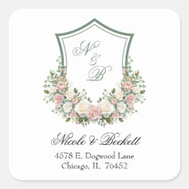 ピンクフローラの紋章 スクエアシール