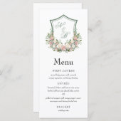 ピンクフローラの紋章 メニュー (正面/裏面)