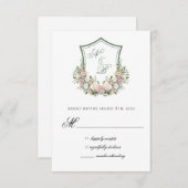 ピンクフローラの紋章 出欠カード (正面/裏面)