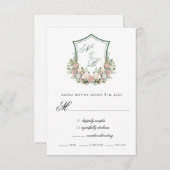 ピンクフローラの紋章 出欠カード (正面/裏面)