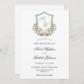 ピンクフローラの紋章 招待状 (正面/裏面)