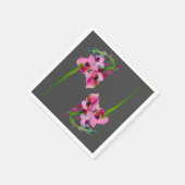 ピンクフローラの花かわいらしの自家製品 スタンダードカクテルナプキン (角)