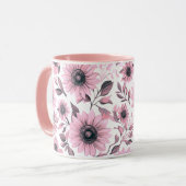 ピンクフローラひまわり マグカップ (正面左)