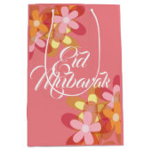 ピンクフローラアイドムバラク抱き枕 ミディアムペーパーバッグ (正面)