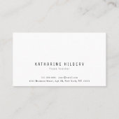 ピンクフローラアップルピアノ先生名刺 名刺 (裏面)