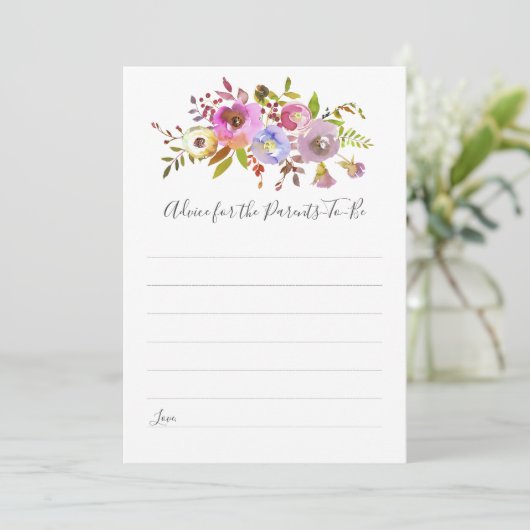 ピンクフローラアドバイス:親になるシャワーゲーム 招待状 (スタンド正面)