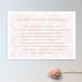 ピンクフローラアフターケアfor Lash Extensionsサロン 名刺